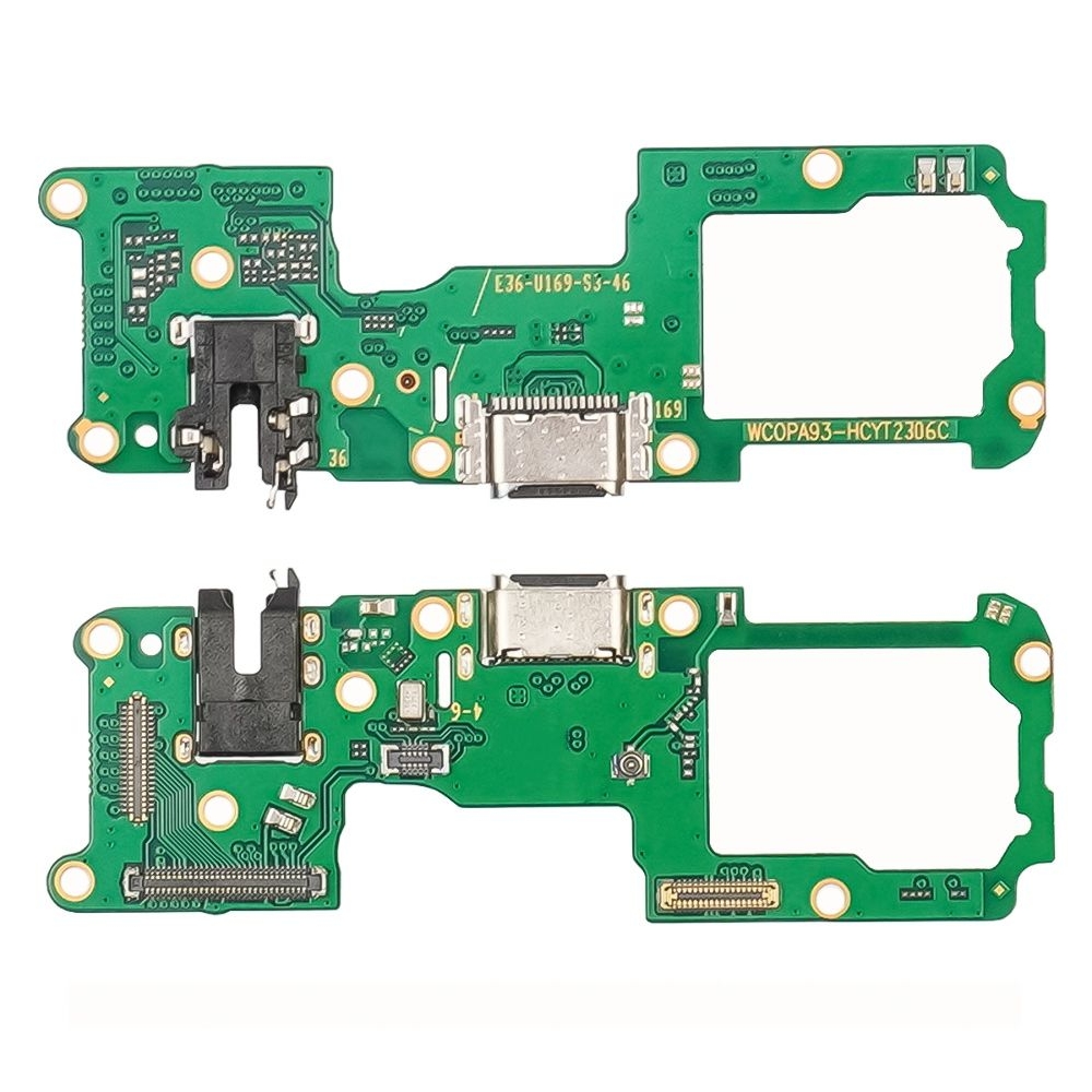 Плата зарядки Oppo Reno4 Lite, Reno5 Lite, шлейф коннектора зарядки, с микрофоном, High Copy