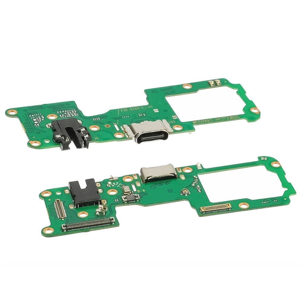 Плата зарядки Oppo Reno4 Lite, Reno5 Lite, шлейф коннектора зарядки, с микрофоном, High Copy