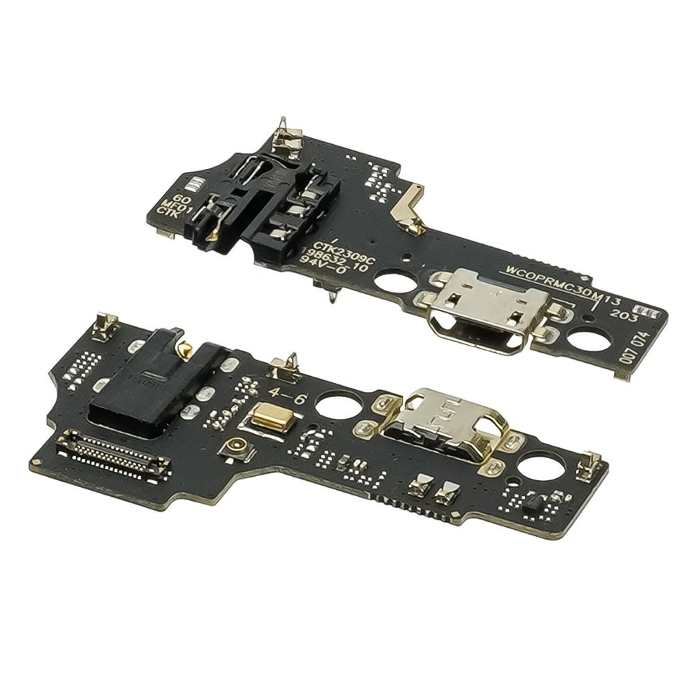 Плата зарядки Realme C30, шлейф коннектора зарядки, с микрофоном, High Copy