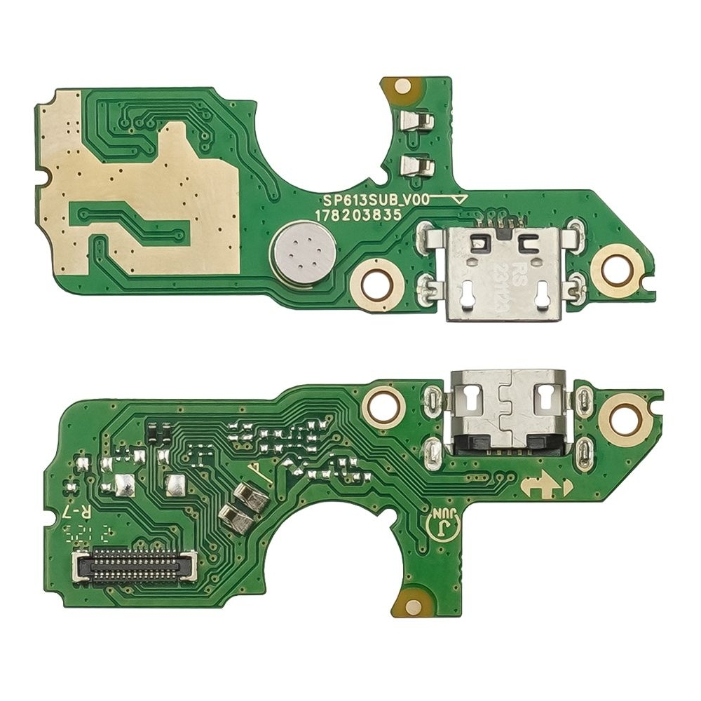 Плата зарядки Tecno Pop 5, BD4, шлейф коннектора зарядки, с микрофоном, High Copy