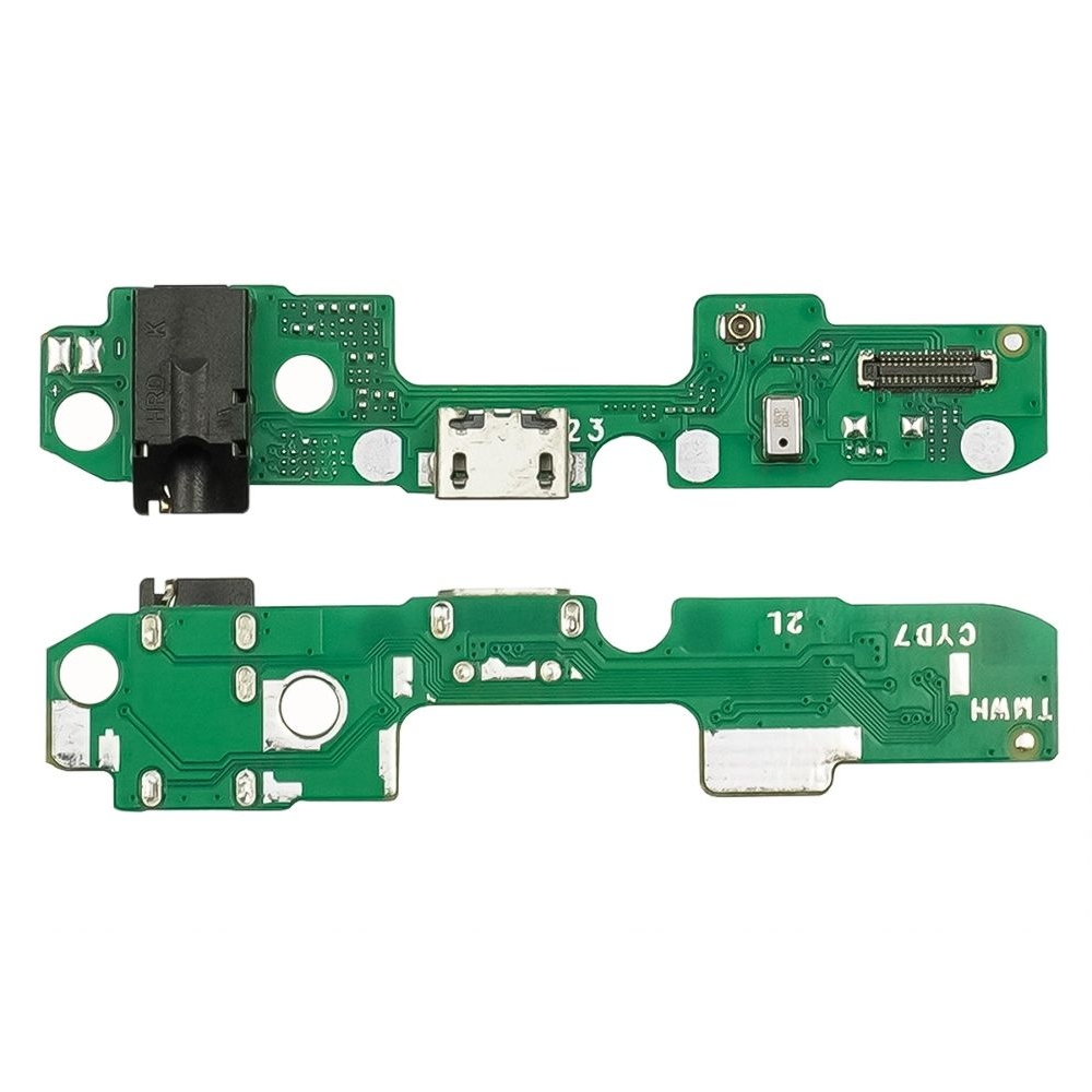 Плата зарядки Tecno Pova, LD7, шлейф коннектора зарядки, коннектора наушников, с микрофоном, High Copy