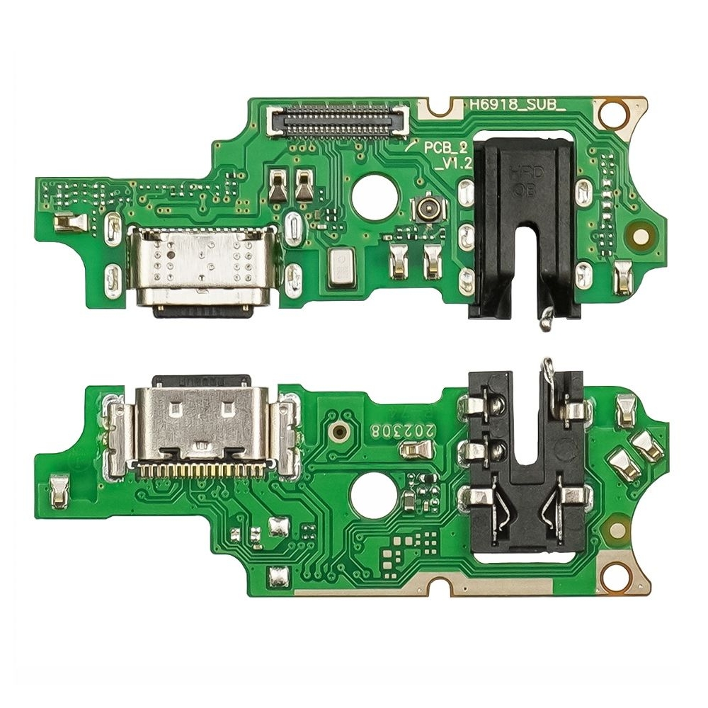 Плата зарядки Tecno Pova 3, LF7n, шлейф коннектора зарядки, с микрофоном, High Copy
