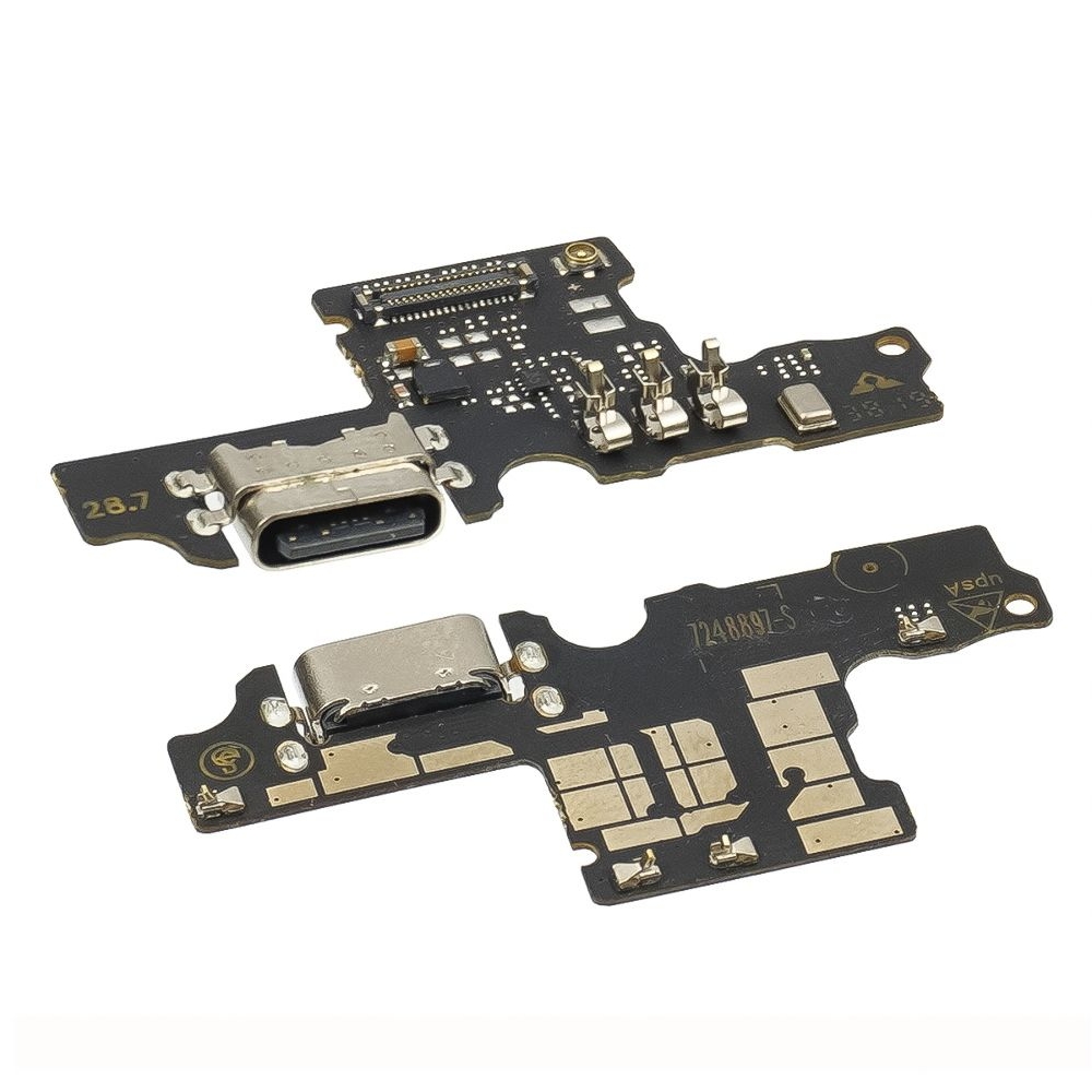 Плата зарядки ZTE Blade 20 Smart, V1050, шлейф коннектора зарядки, с микрофоном, High Copy