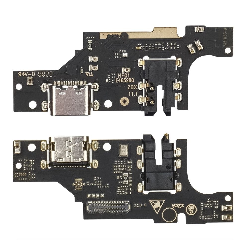 Плата зарядки ZTE Blade V40 Vita, шлейф коннектора зарядки, коннектора наушников, с микрофоном, High Copy