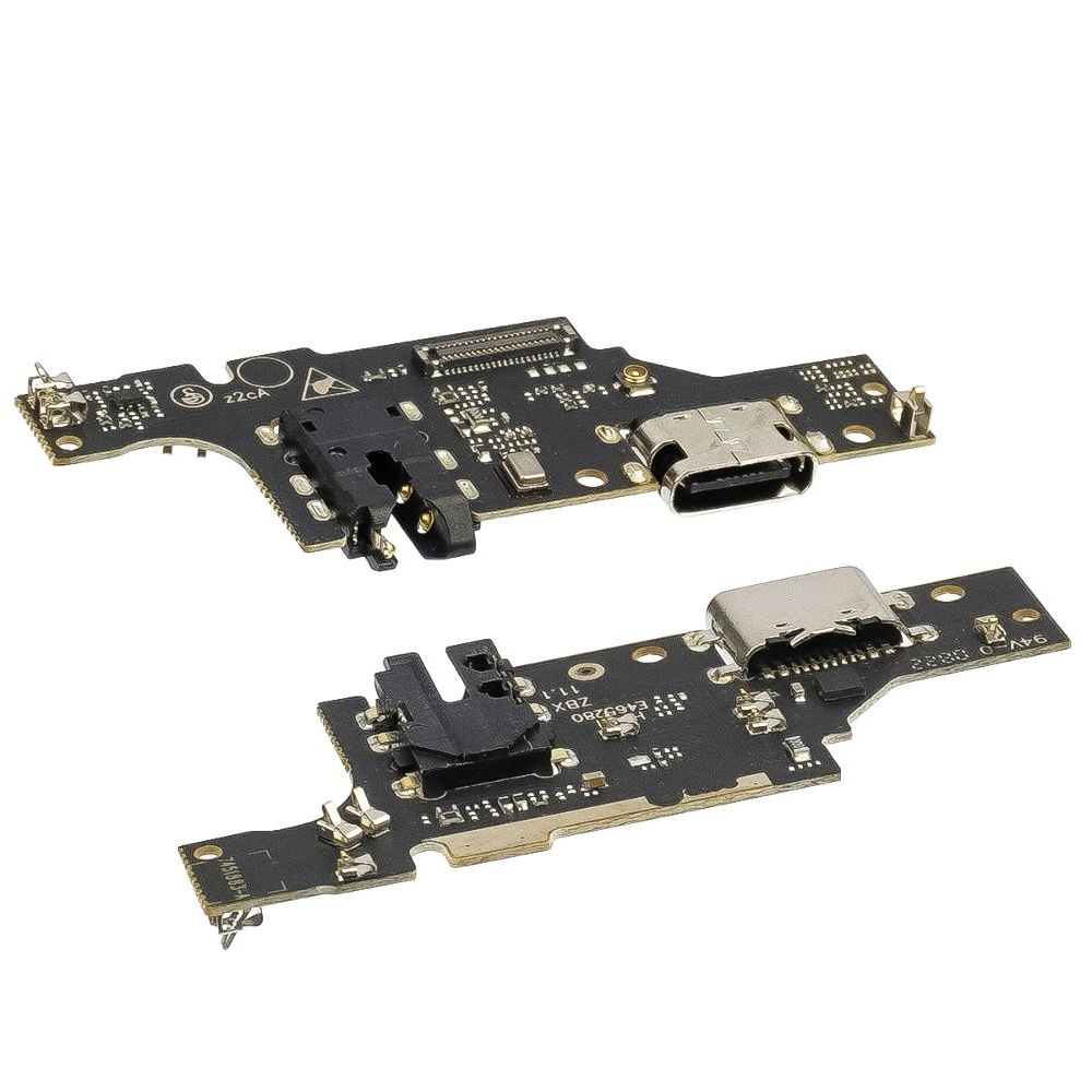 Плата зарядки ZTE Blade V40 Vita, шлейф коннектора зарядки, коннектора наушников, с микрофоном, High Copy