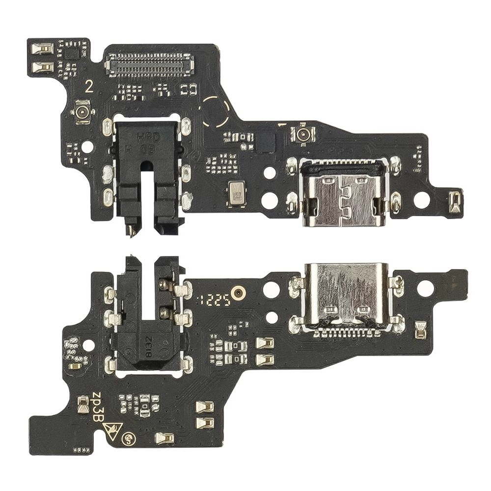 Плата зарядки ZTE Blade V40, шлейф коннектора зарядки, коннектора наушников, с микрофоном, High Copy