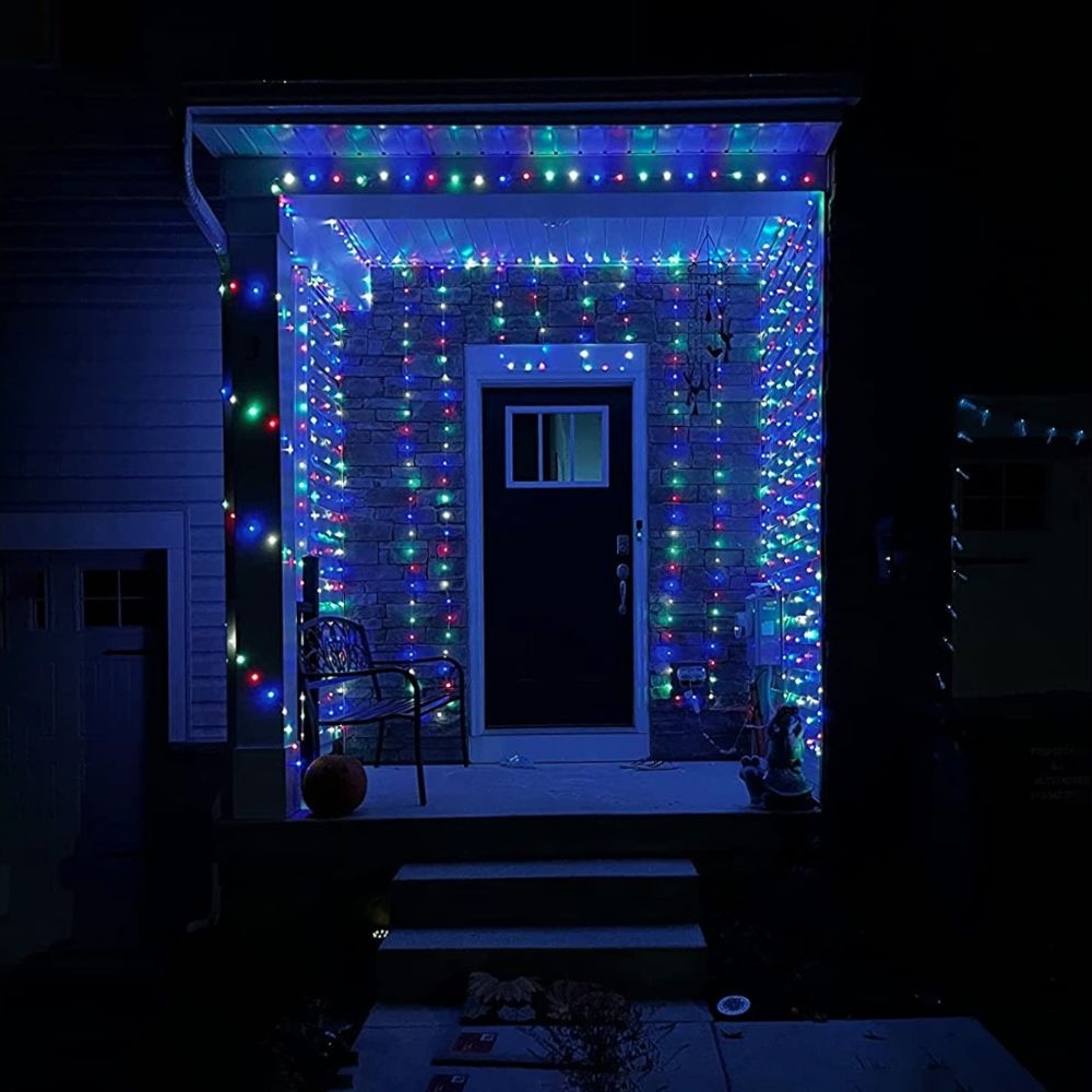 Светодиодная гирлянда USB штора RGB, 3x3 м, 8 режимов, с пультом