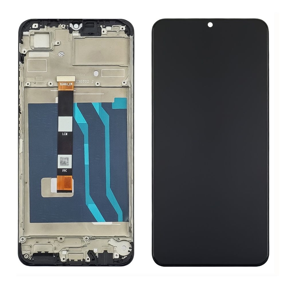 Дисплей Realme C51, RMX3830, C53, RMX3760, Narzo N53, RMX3761, чорний | з тачскріном | в передній панелі | Original (PRC) | дисплейный модуль, экран
