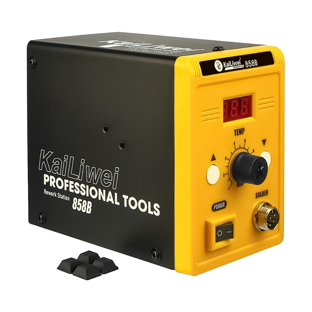 Паяльная станция KaiLiwei 858B, фен с датчиком наклона, цифровая индикация (220V, 700W)
