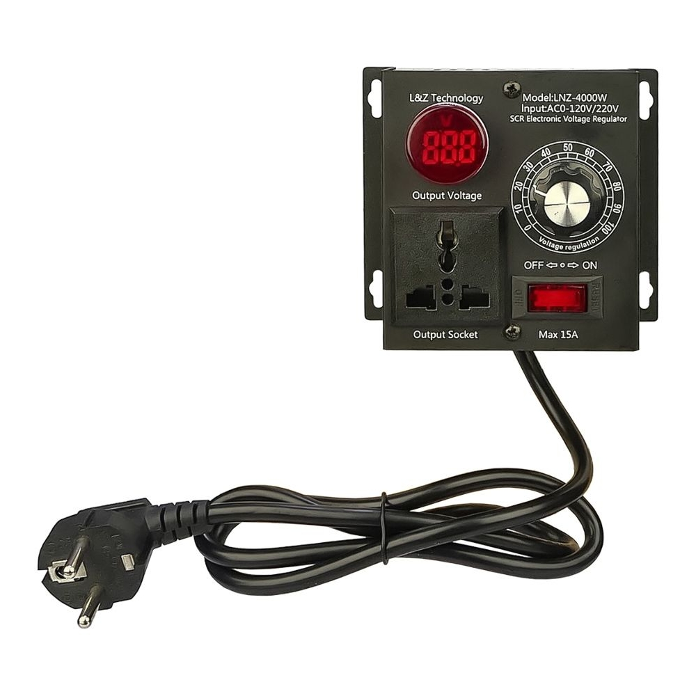 Регулятор напряжения LNZ-4000W, на выходе 25-220V, 3000W