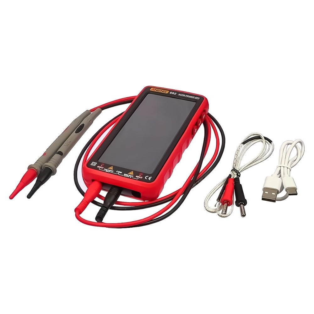 Мультиметр цифровой Aneng 682, (питание от АКБ, автоопределение, детектор скрытой проводки, LCD 5,1