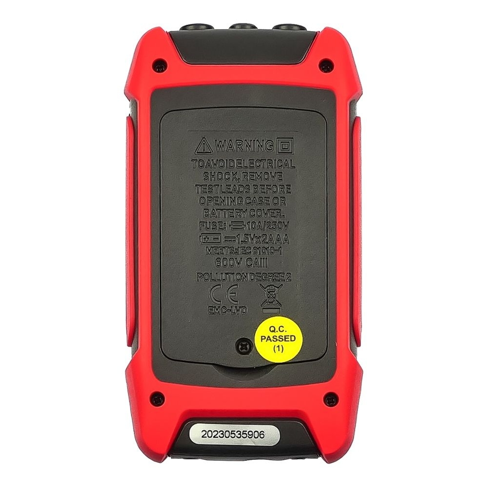 Мультиметр цифровой Aneng SZ01 карманный с функцией True RMS, NCV, автоопределением, фонариком, большим LCD (ток до 10A)