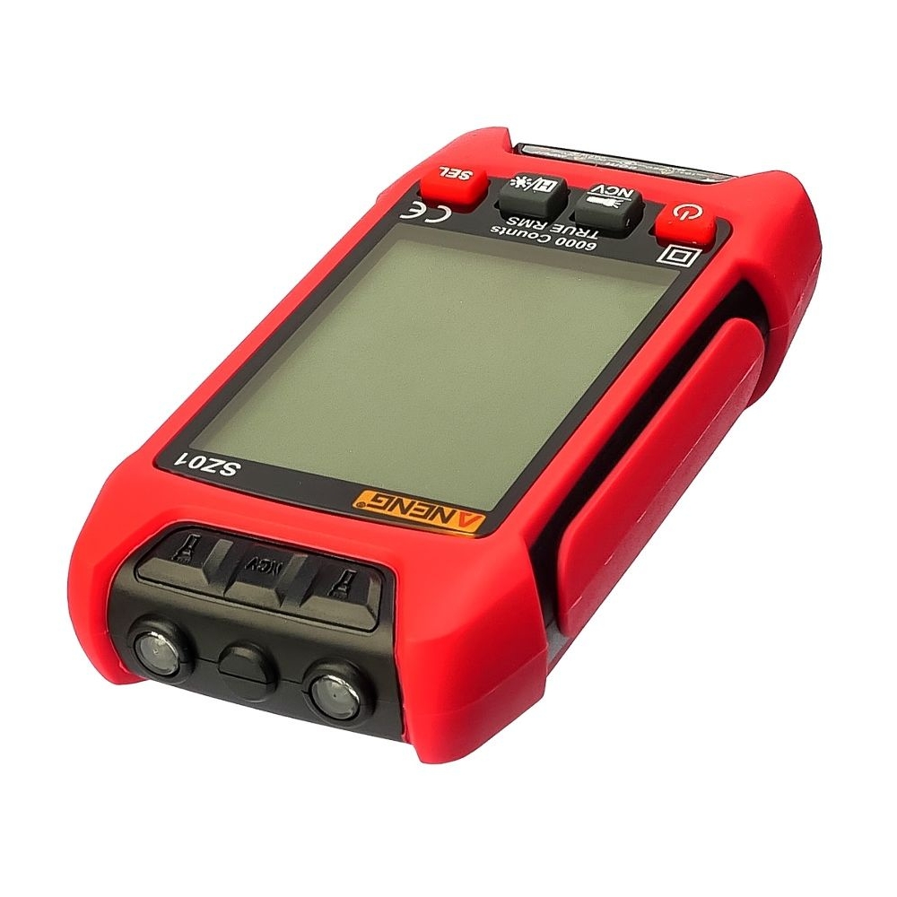 Мультиметр цифровой Aneng SZ01 карманный с функцией True RMS, NCV, автоопределением, фонариком, большим LCD (ток до 10A)