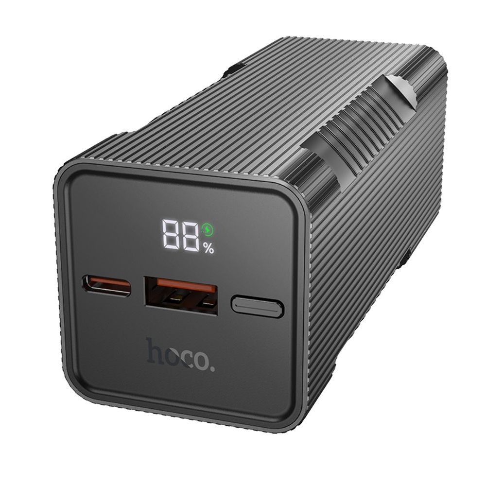Power bank Hoco Q15, 10000mAh, PD, 22.5W, с фонарем, чорний