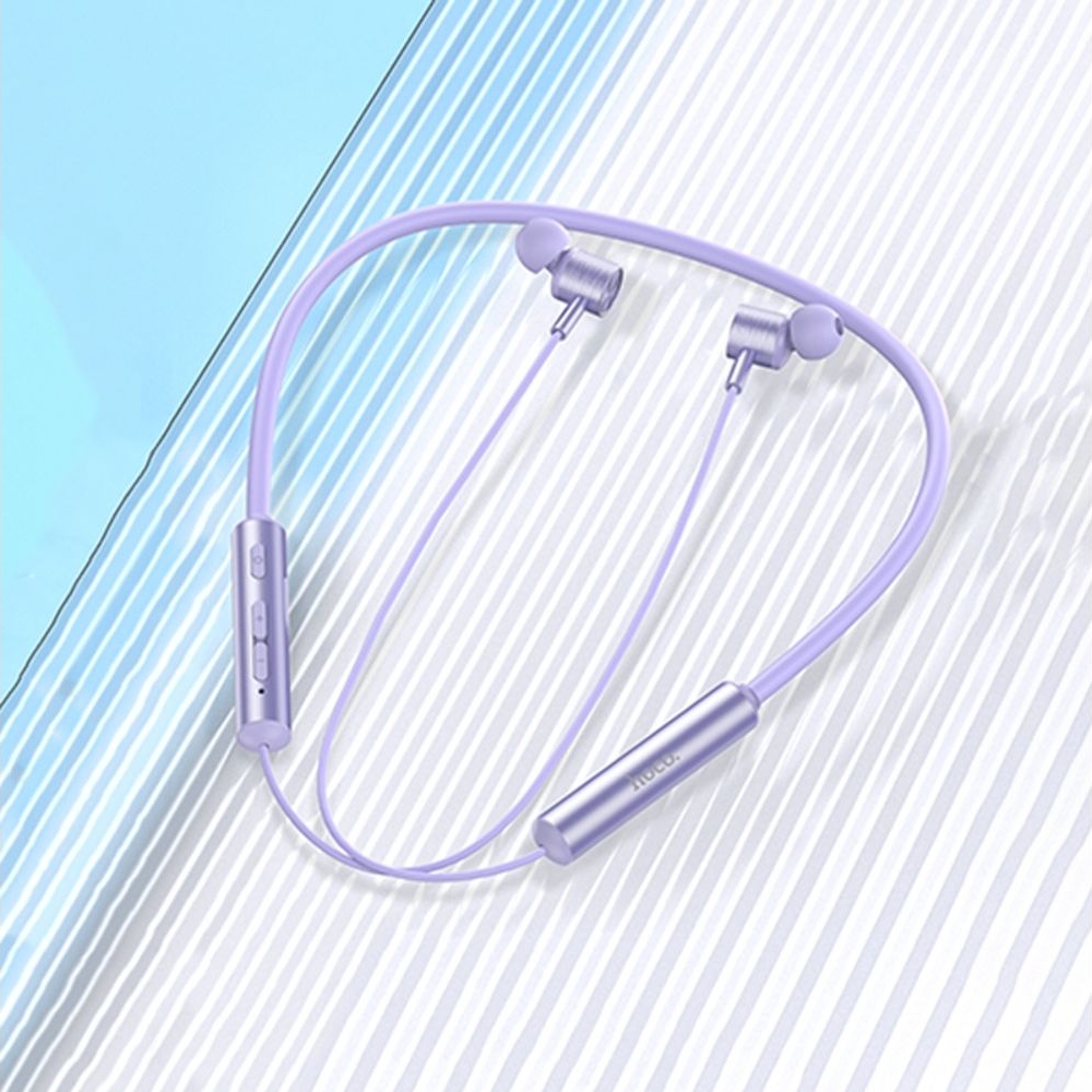 Наушники беспроводные вакуумные Hoco ES69, фиолетовые