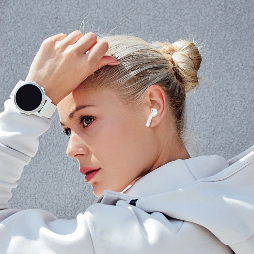 Наушники беспроводные вакуумные Hoco EW56 Plus TWS, белые