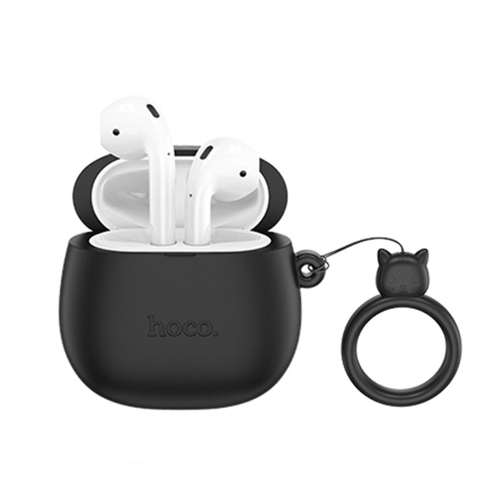 Наушники беспроводные вкладыши Hoco EW45 TWS Cat Ear magic cat, черные
