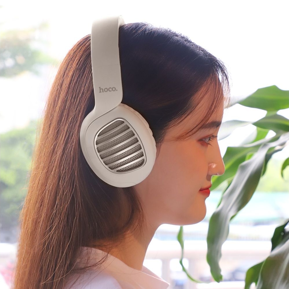 Наушники беспроводные полноразмерные Hoco W23, белые