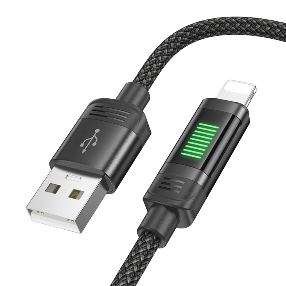 Кабель Hoco U126 USB to Lightning 1m, чорний