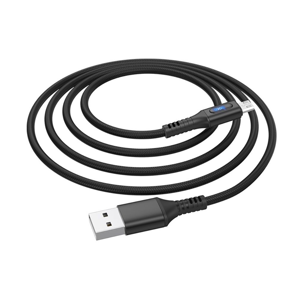 Кабель Hoco U79 USB to MicroUSB 1.2m, чорний