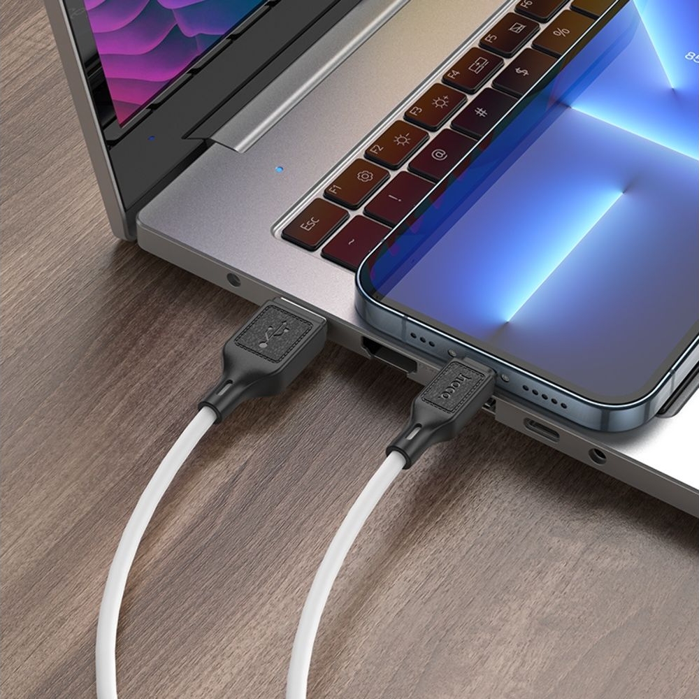 Кабель Hoco X90 USB to Lightning 1m, білий