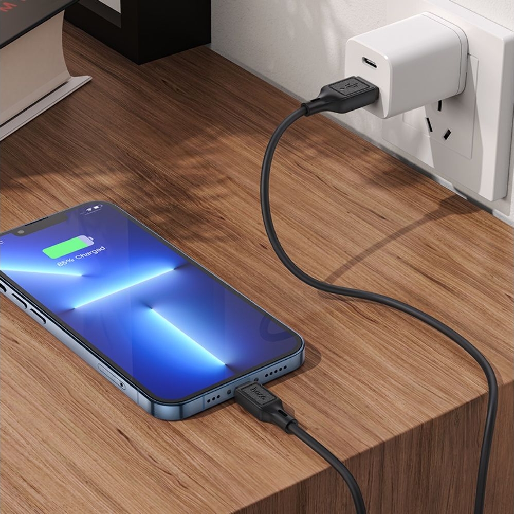 Кабель Hoco X90 USB to Lightning 1m, чорний