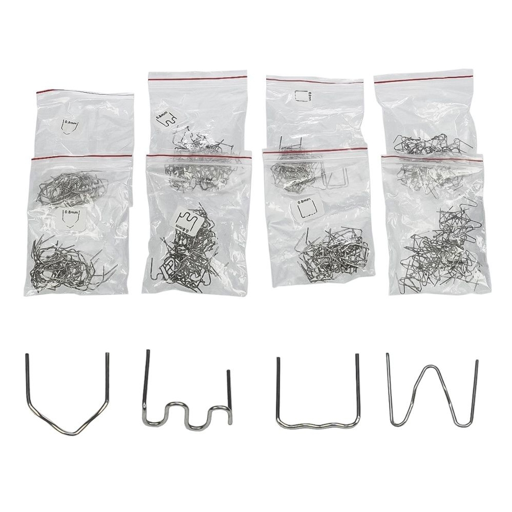 Паяльный набор WEP 960 V85 ремонта пластиковых деталей (термостеплер 85W с подсветкой, кусачки, 400 скоб 0.8 мм)