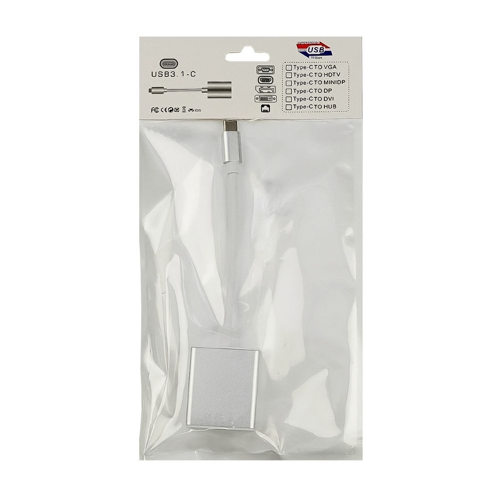 Адаптер переходник Type-C - HDMI белые