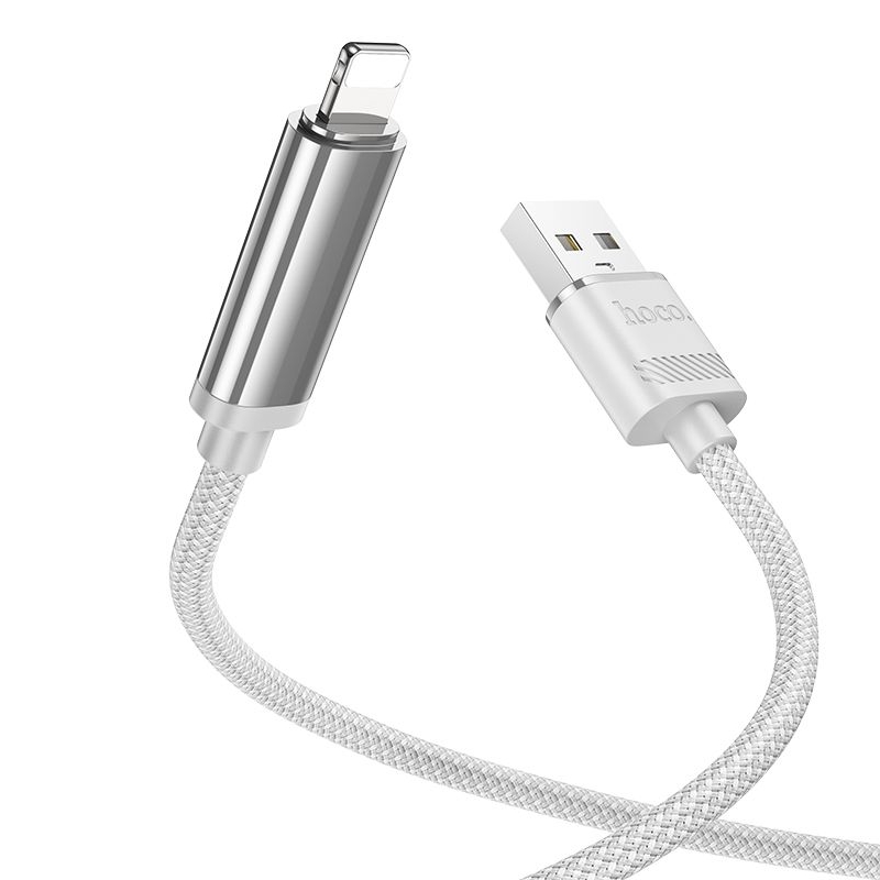 Кабель Hoco U127 USB to Lightning серебристо-серый