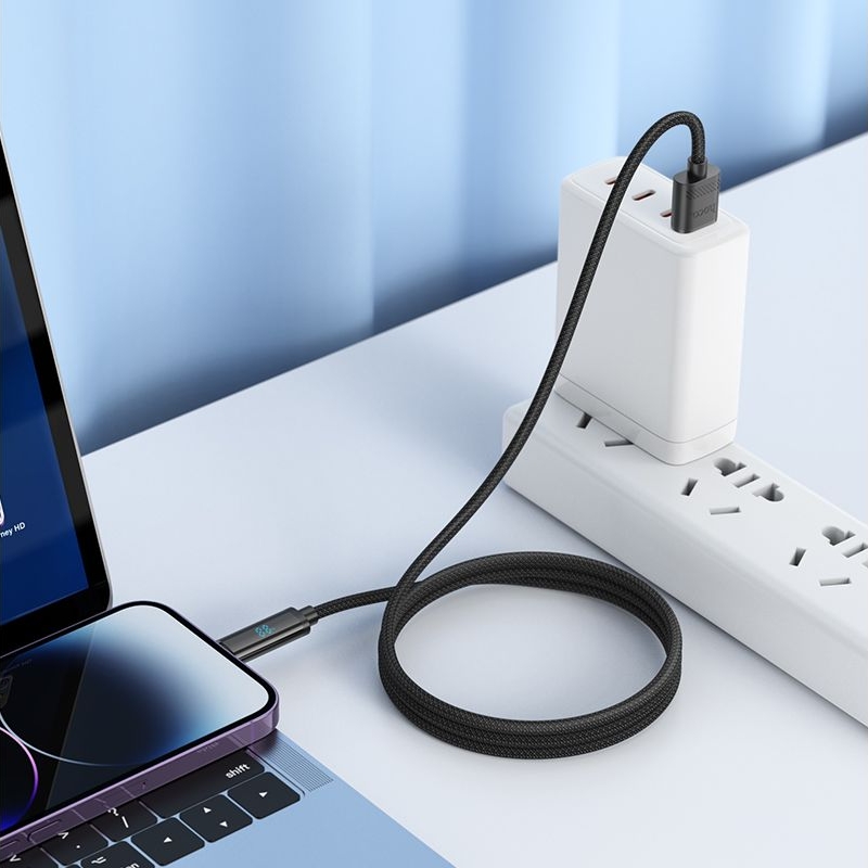 Кабель Hoco U127 USB to Lightning, чорний