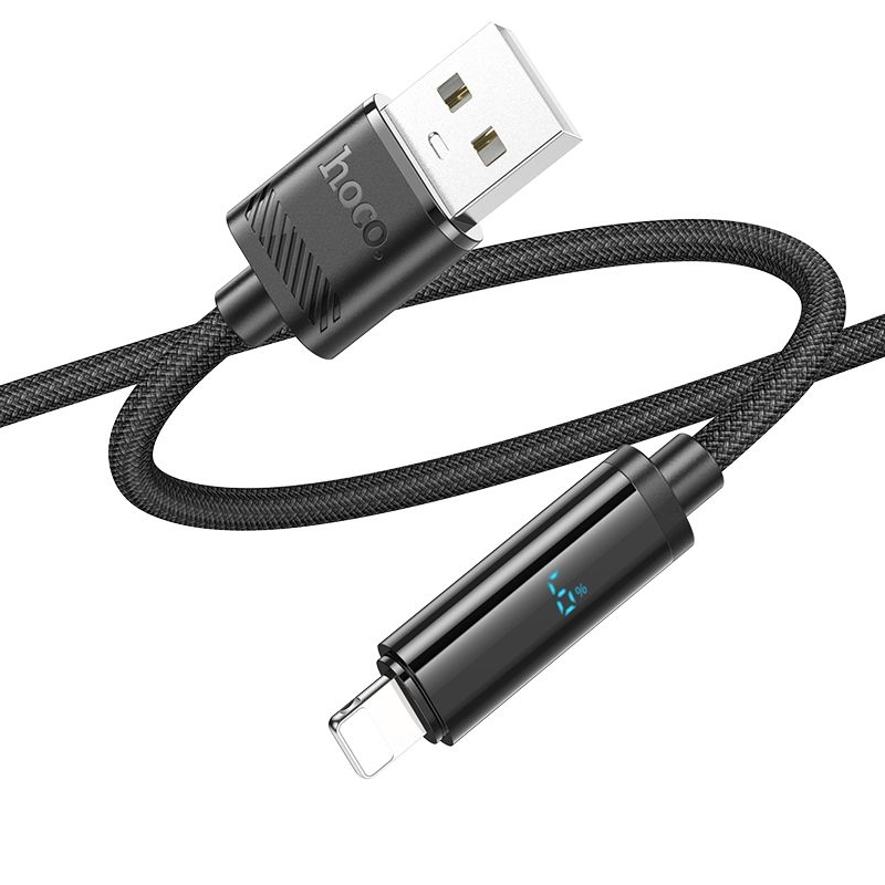 Кабель Hoco U127 USB to Lightning, чорний