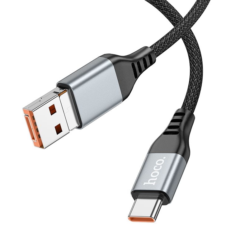 Кабель Hoco U128 2в1 USB/ Type-C на Type-C, чорний