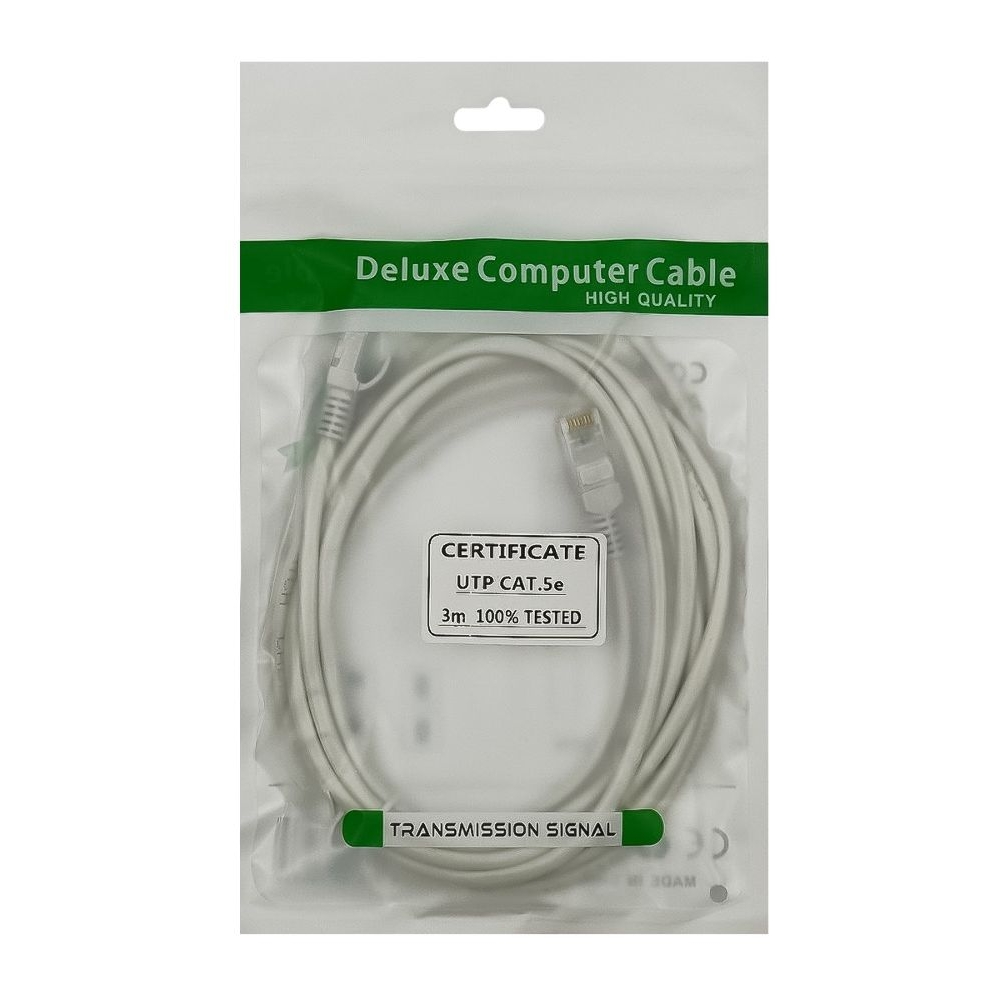 Кабель патч-корд RJ45 3m, білий