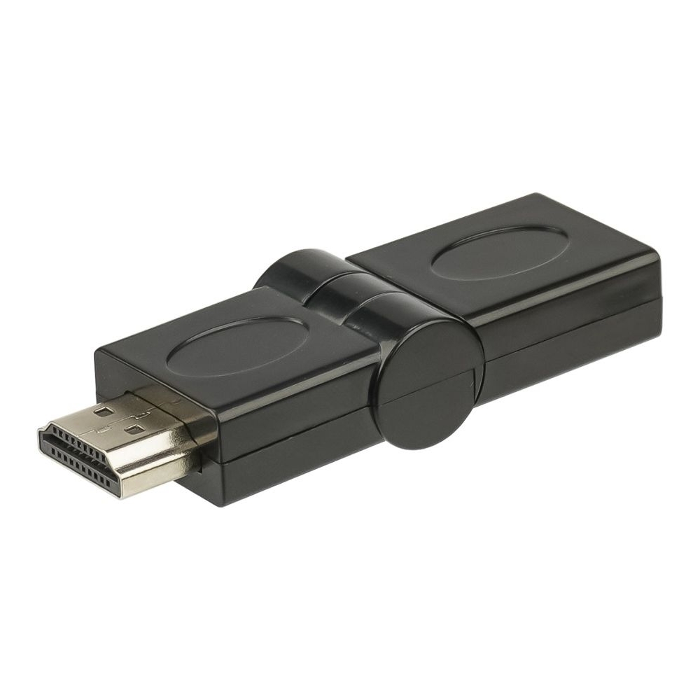Переходник HDMI - HDMI поворотный 180, чорний
