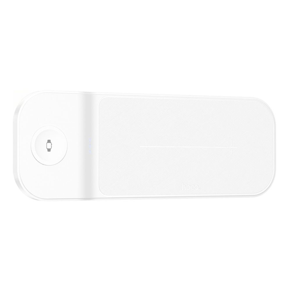 Бездротовий зарядний пристрій Hoco CQ6 3в1 белое | беспроводное зарядное устройство