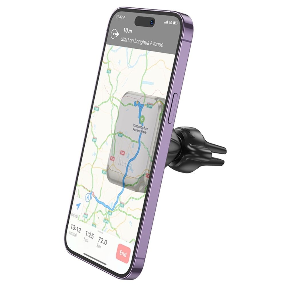 Автодержатель Hoco H24, магнитный, чорний, сірий