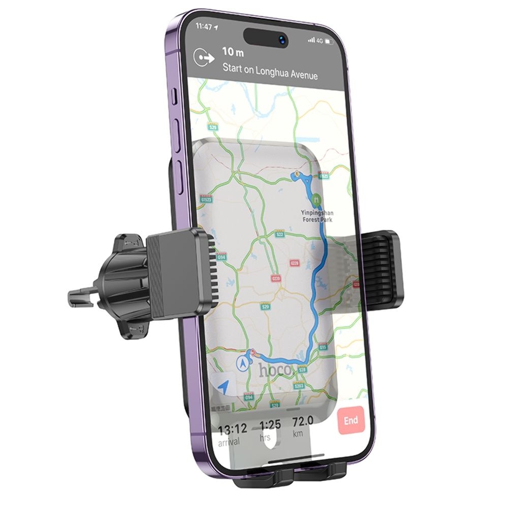 Автодержатель Hoco H26, чорний, сірий