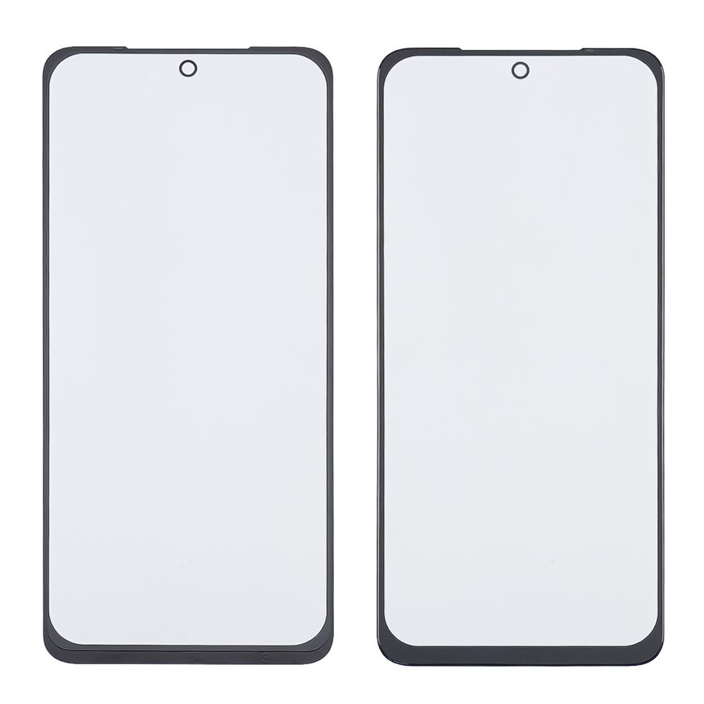 Стекло дисплея с OCA пленкой Xiaomi Poco M5s черное с олеофобным покрытием, закаленное