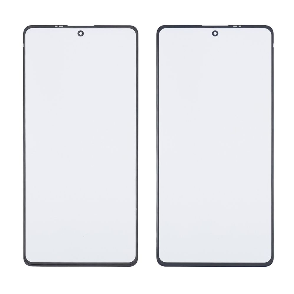 Стекло дисплея с OCA пленкой Xiaomi Poco X5 Pro (5G) черное с олеофобным покрытием, закаленное