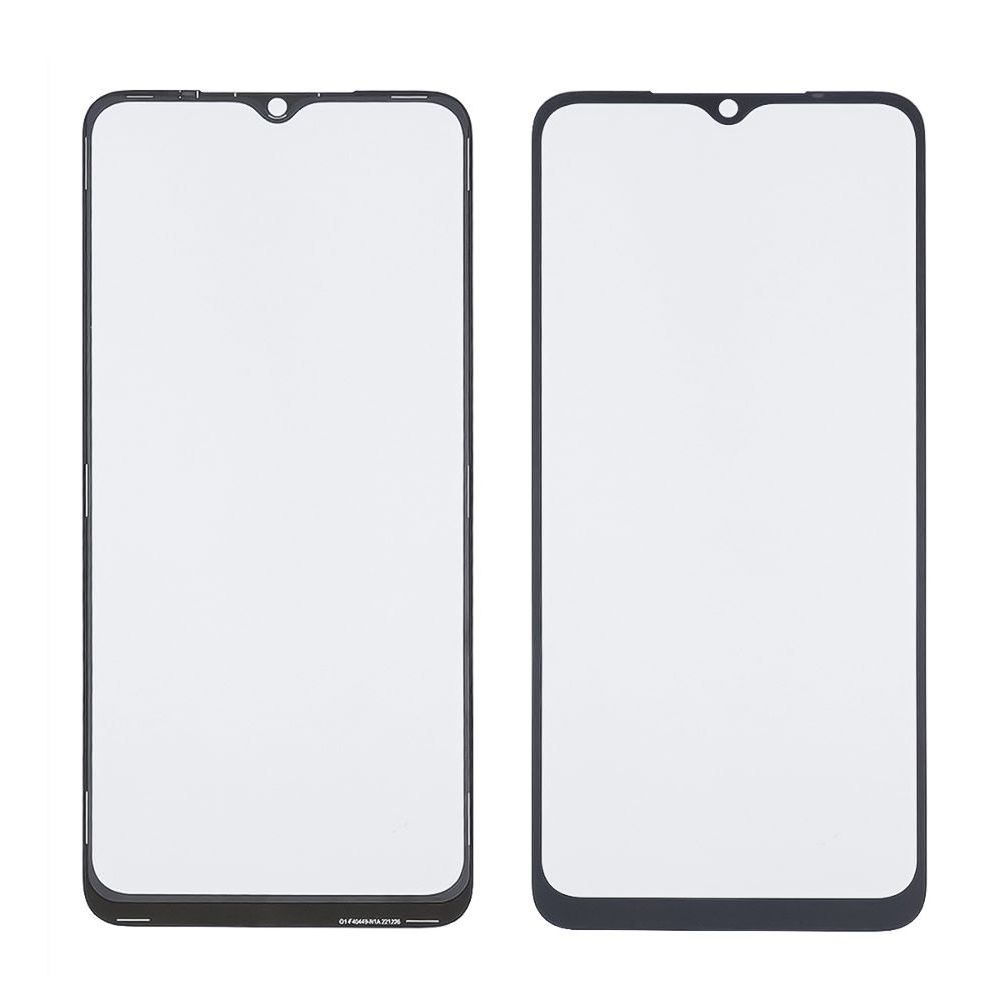 Стекло дисплея с OCA пленкой Xiaomi Redmi A1 черное с олеофобным покрытием, закаленное