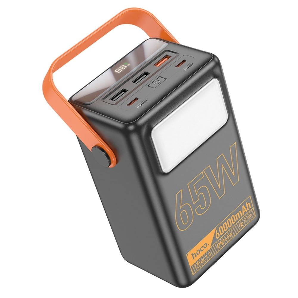 Power bank Hoco J110A, 60000 мАч, 65 Вт, чорний, Power Delivery (PD)