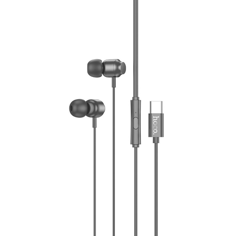 Наушники проводные вакуумные Hoco M122 с микрофоном Type-C черные