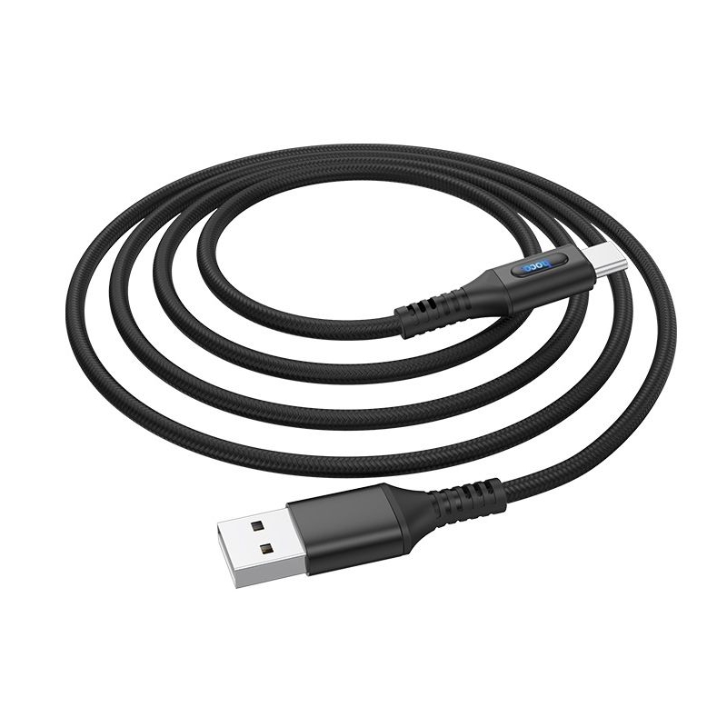USB-кабель Hoco U79 1,2m 3A Type-C, чорний