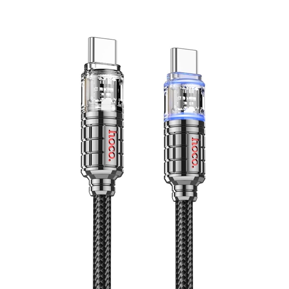Кабель Hoco U122 Type-C на Type-C PD 60W 1m, чорний