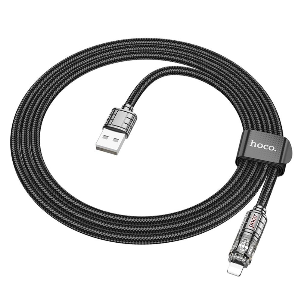Кабель Hoco U122 USB to Lightning 1m, чорний