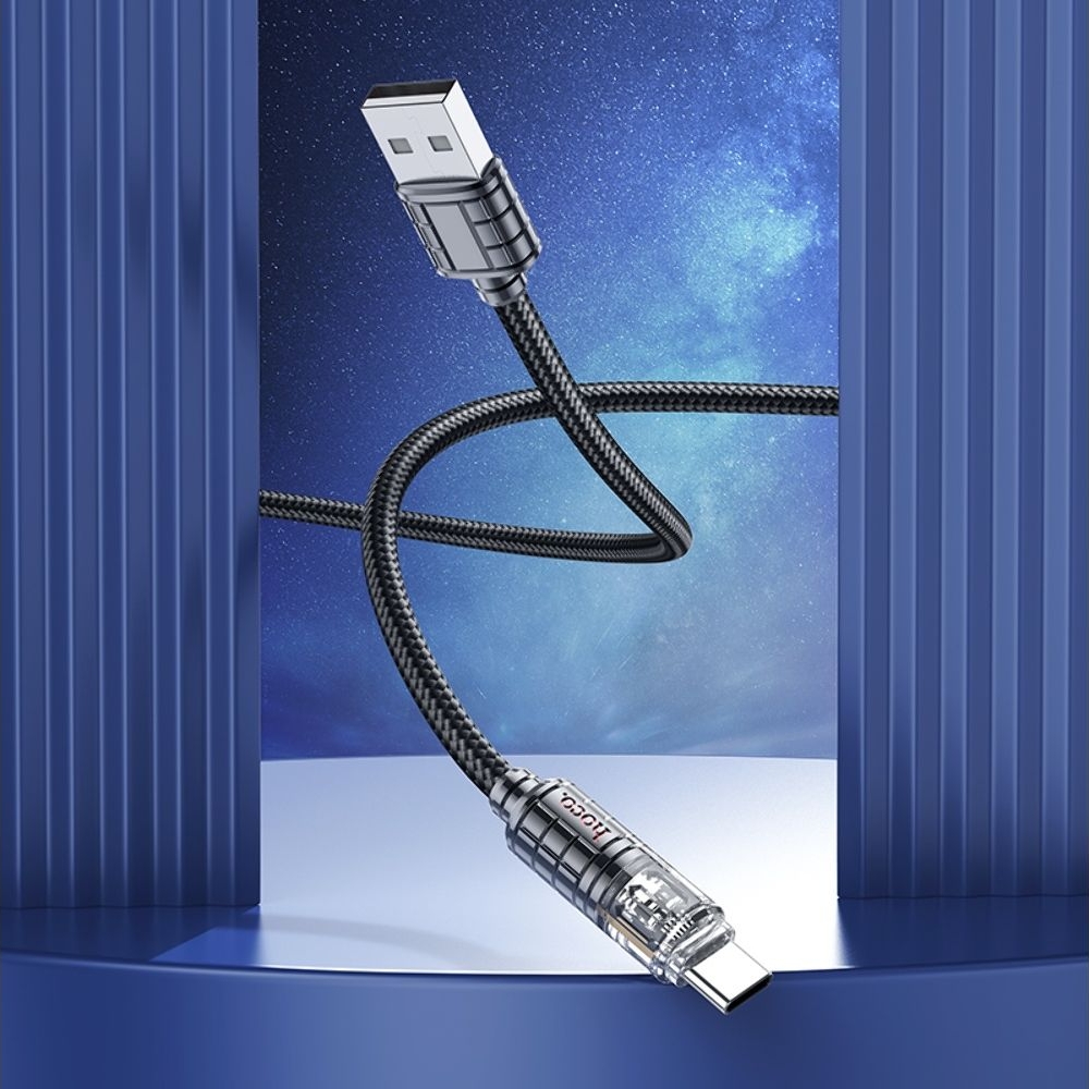 Кабель Hoco U122 USB to Type-C 1m, чорний