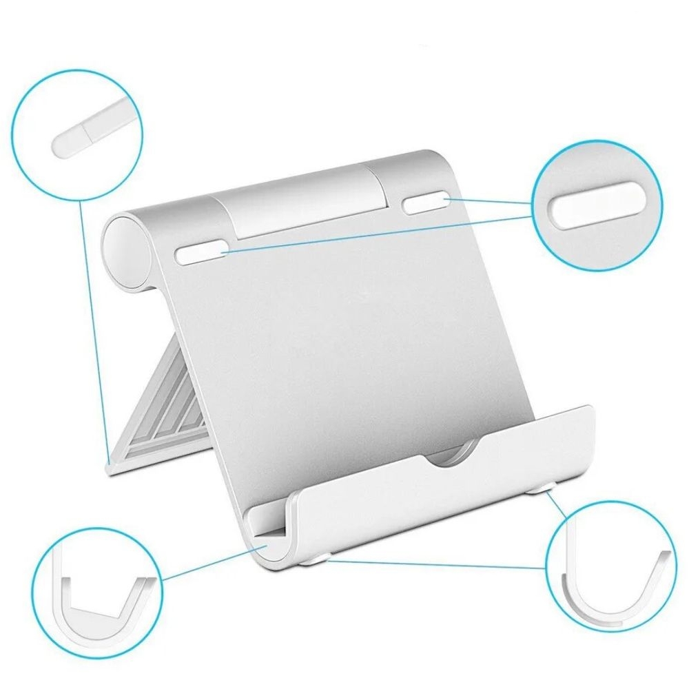 Тримач FL-18 для телефона, планшета серебристый | держатель