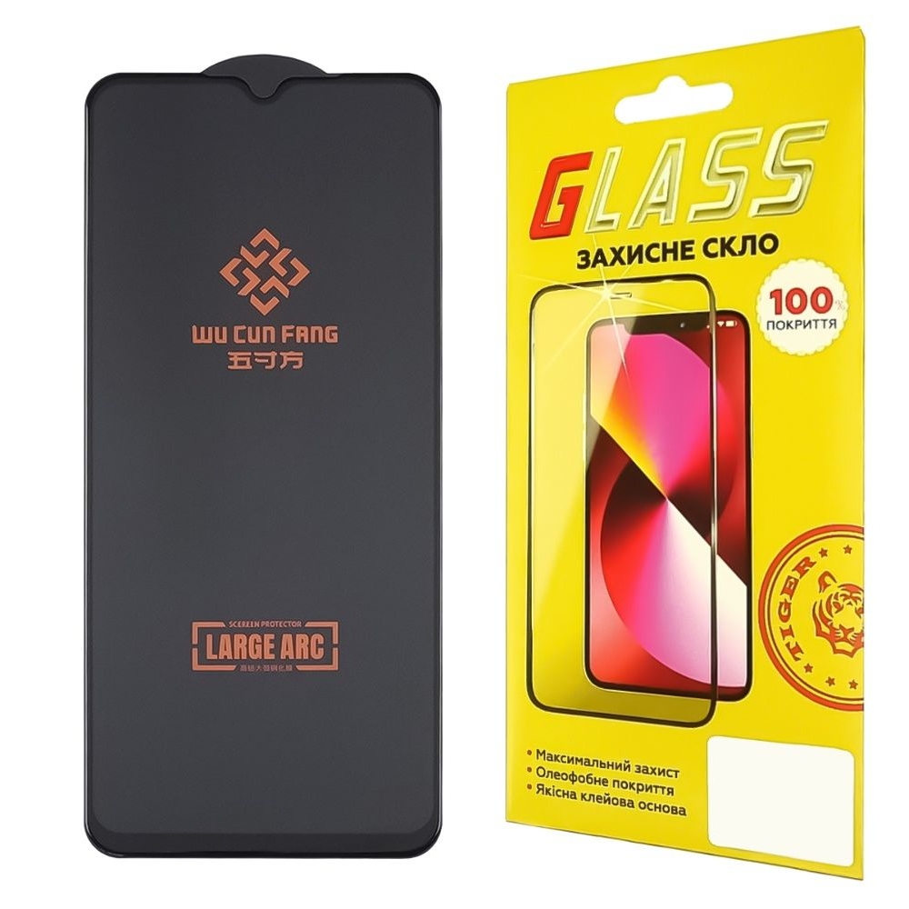 Захисне скло Samsung SM-A315/ A325/ A225/ M325/ A336 A31/ A32/ A25/ M32/ A33 Full Glue Large ARC (0.3 мм, чорне) | Закаленное защитное стекло