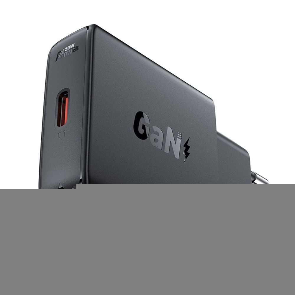 Сетевое зарядное устройство Acefast A65 Type-C Power Delivery (20 Вт), GaN, черное