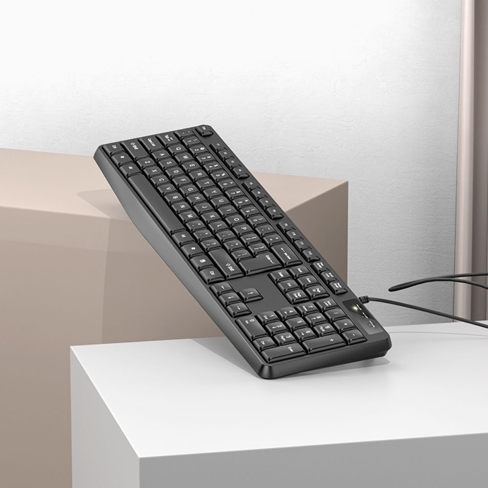 Клавиатура Borofone BG9 (ENG/ УКР/ РУС), чорний